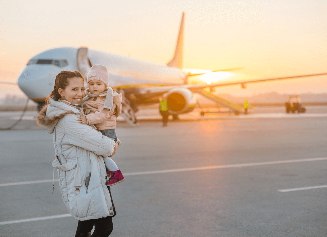 Top tips for flying with a baby
