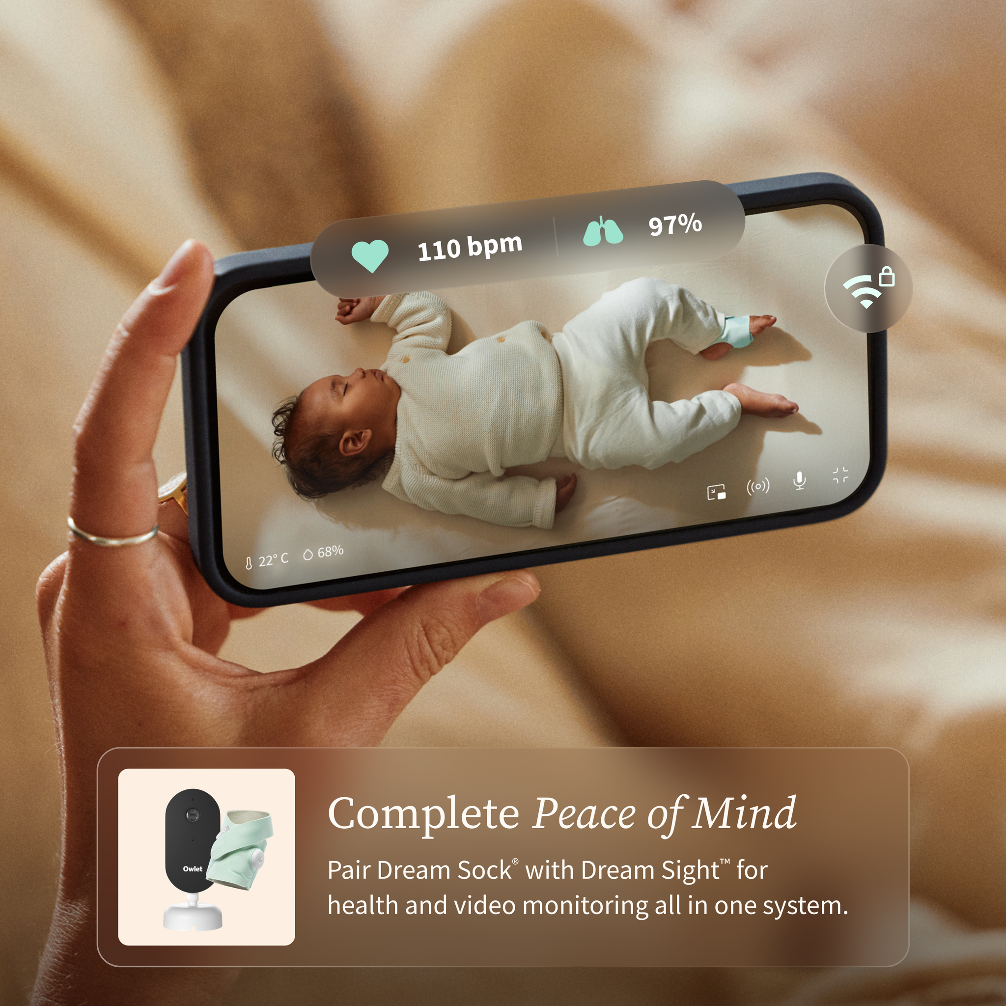 Medically Certified Dream Sock Monitoring for Your Baby's Safety