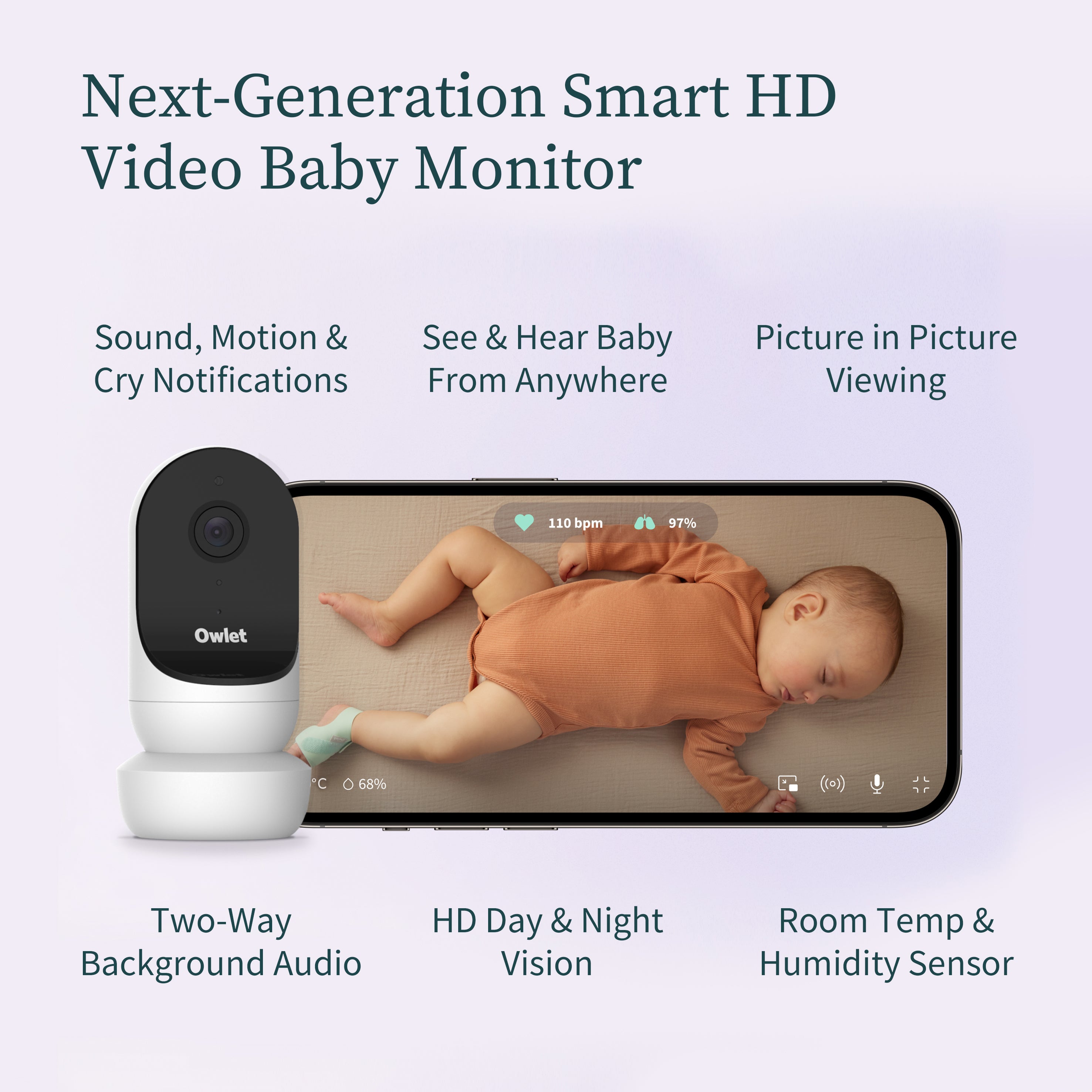 Owlet Cam 2 - Baby Monitor Camera with Sleep Trends | Owlet UK